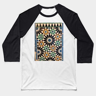 Spanish Alhambra Tilework Baseball T-Shirt